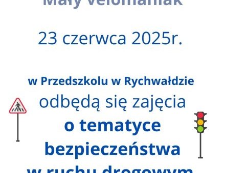 Zajęcia o tematyce bezpieczeństwa w ruchu drogowym w Rychwałdzie