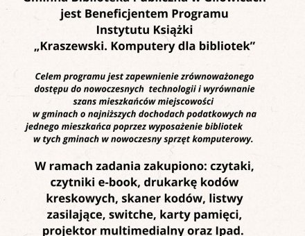 Kraszewski – komputery dla bibliotek