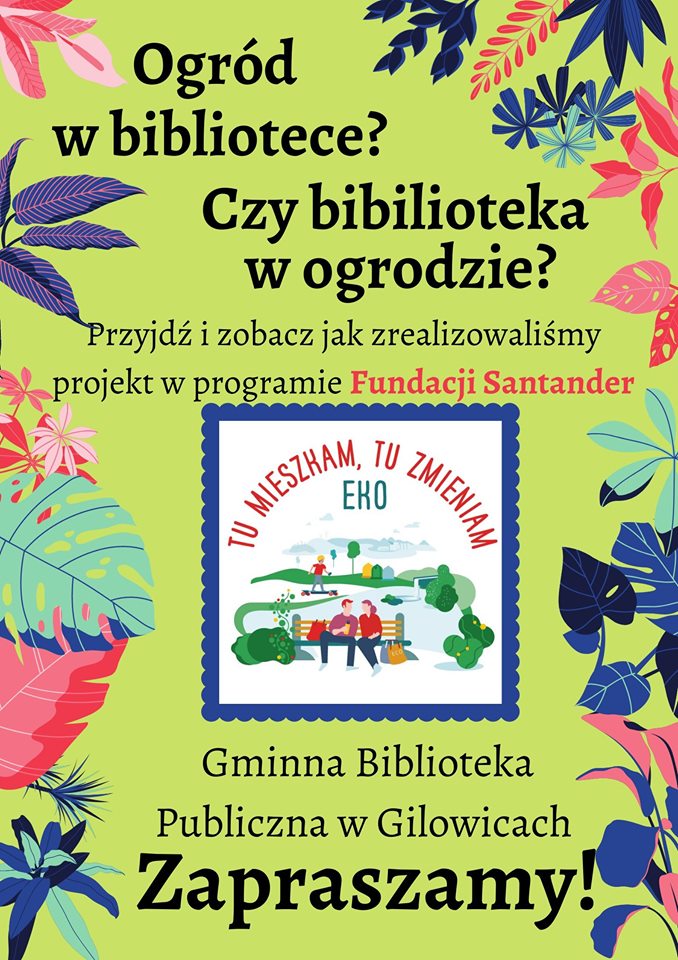 Plakat promujący projekt Santander – Tu mieszkam – tu zmieniam